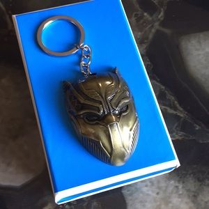 Black Panther Alloy Metal Bronze Keychain/New